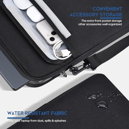 13 inch Laptop Sleeve Case Shoulder Bag for 2026 MacBook Air 13.6 in M4 M3 M2, Neo 13-inch Padded Shockproof Accessory Pocket