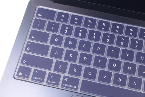 Keyboard Skin Compatible for 2026 MacBook Neo 13" A3404, Air 15.3" 13.6" M5 M4 M3 M2 A3448 A3241 A3114 A2941 A3449 A3240 A3113 A2681, MacBook Pro 14 16 inch M5 M4 M3 M2 M1 A3426 A3427 A3434 (Indigo) - color: Indigo Blue
