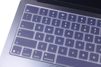 Keyboard Skin Compatible for 2026 MacBook Neo 13" A3404, Air 15.3" 13.6" M5 M4 M3 M2 A3448 A3241 A3114 A2941 A3449 A3240 A3113 A2681, MacBook Pro 14 16 inch M5 M4 M3 M2 M1 A3426 A3427 A3434 (Indigo) - color: Indigo Blue