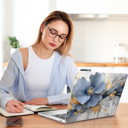 Teryeefi Compatible with A2941 M2/A3114 M3 MacBook Air 15 inch CaseRelease 2023 2024,Design Protective Slim Cover + Keyboard Cover + OTG Adapter for 15.3 inch MacBook Air Liquid Retina, Art Florals - color: Art Flowers