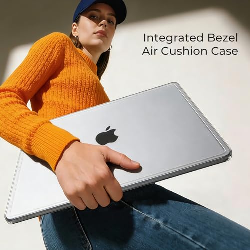 EooCoo Case for MacBook Air 13 inch, M5 M4 M3 M2 2026-2022 A3449 A3240 A3113 A2681, Reinforced Anti-Cracking, True-to-Device Matte Texture, Hard Shell Laptop Cover for MacBook Air 13.6 inch - color: Matte Clear