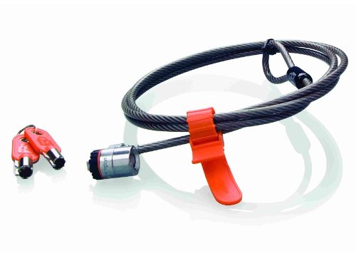 Kensington MicroSaver® Laptop Lock – Master Keyed Cable Lock (Key Round, Steel, 1.8 m, 5.3 mm, Metallic)