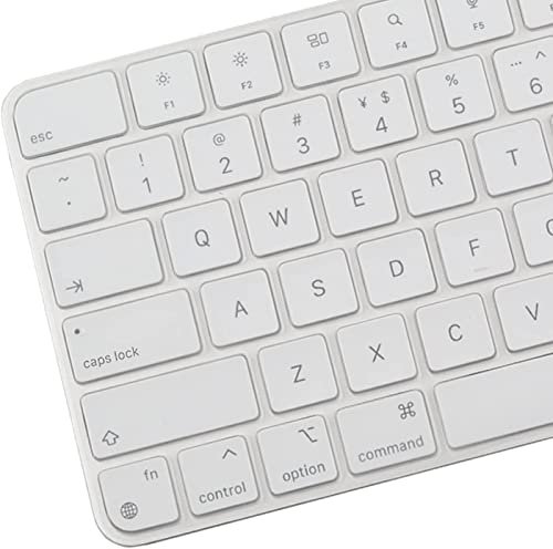 Keyboard Cover Skin for 2023 2021 Apple iMac 24 Inch Magic Keyboard M3 Chip/M1 Chip with Touch ID, Ultra Thin Keyboard Skin for 2024 2023 2022 2021 iMac 24 Model A2449 A2550 Protective Accessories-TPU - color: TPU