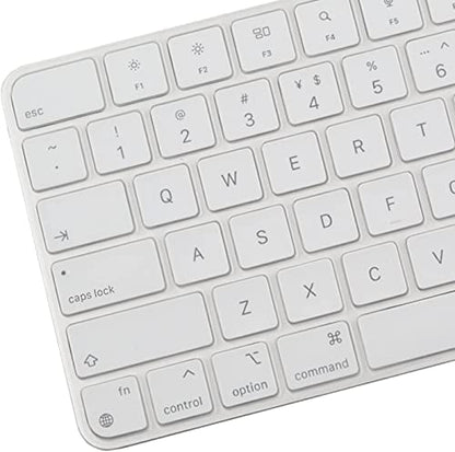 Keyboard Cover Skin for 2023 2021 Apple iMac 24 Inch Magic Keyboard M3 Chip/M1 Chip with Touch ID, Ultra Thin Keyboard Skin for 2024 2023 2022 2021 iMac 24 Model A2449 A2550 Protective Accessories-TPU - color: TPU
