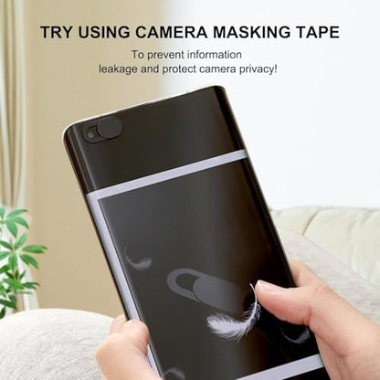6-Pack Laptop Camera Cover Slide Ultra-Thin Privacy Shield | Camera cover slide, ultra-thin, strong adhesive no residue, for laptop phone tablet, privacy protection, 6-pack.
