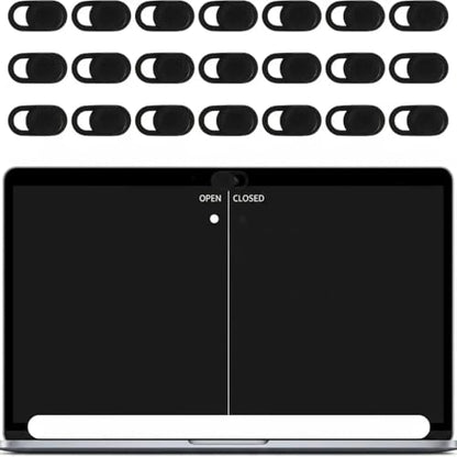 25-Piece Camera Cover Slider, Minimalist Webcam Privacy Protector for Laptops and Desktop, Strong Adhesive Camera Shield for Most Electronic Devices