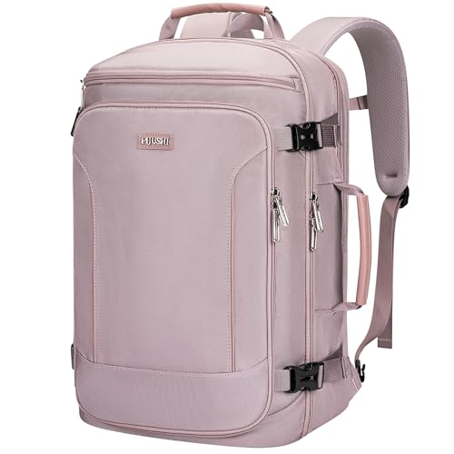 Travel Backpack Carry On Everyday Laptop Backpack Fits 16" Laptop | Flight Approved Luggage Backpack for Men Women, Suitcase-Style Main Pocket, Laptop Compartment, USB Port, for Travel, Daily - color: Ashen Purple