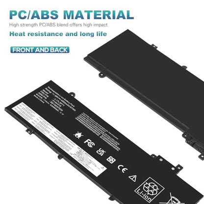 Fancy Buying 01AV479 L17L3P71 L17M3P72 Laptop Battery for Lenovo ThinkPad T480S Series Notebook 01AV478 01AV480 01AV479 SB10K97621 SB10K97622 SB10K97620 11.58V/57Wh - size: 10.47*3.74*0.2inch L17L3P71
