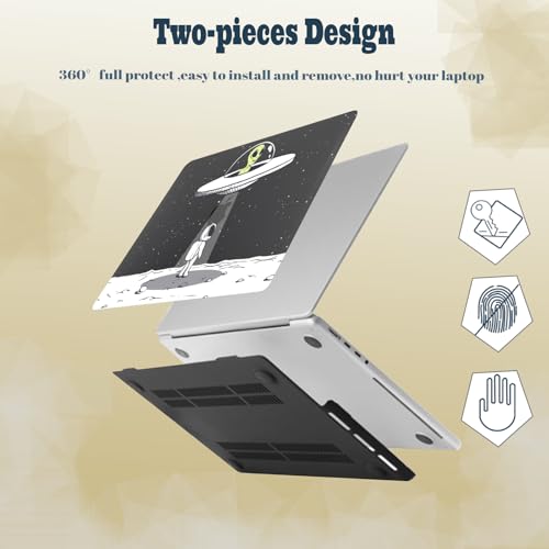 Laptop Shell for MacBook Air 11 inch Case 2015 2014 2013 2012 2011 2010 Release Model A1465 A1370,Air 11.6" Snap on Protective Laptop Hard Case & Keyboard Cover,Astronaut & Alien - color: Astronaut & Alien, size: Air 11" 2010-2015(A1370/A1465)