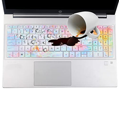 Keyboard Cover for 15.6 HP Laptop/HP Pavilion 15-eg 15-er 15-eh 15-er 15t-eg300/eg100/eg200 15-er1000 15-er1025od 15-er1047nr 15-eg3053cl 15-eg3055cl 15-eg0025nr eg3097nr eg1053cl eg3071cl 15-eh1052wm - color: Colors