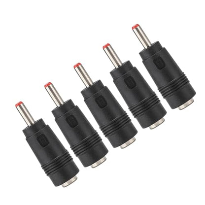5PCS DC Power Adapter Connector 5.5x2.1mm Female to 3.5x1.35mm Male Plug Converter with Compact Design for Routers LED Strips CCTV Cameras