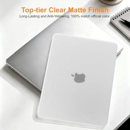 Matte Finish Case for MacBook Neo 13 inch 2026 Model A3404, Matte Clear | Exact Fit Scratches & Fingerprints Resistant, Ultra-Thin Matte Frosted Protective Hard Shell Mac Neo Case and Keyboard Cover - color: Matte Clear