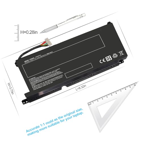 PG03XL Replacement HP Pavilion Gaming 15-DK 15T-DK 15-EC Laptop Battery for hp Pavilion 15-DK0XXX 15-DK0056WM 15-DK0068WM 15-DK0055NR 15T-DK200 15-EC0013DX 15-EC1073DX L48495-005 52.5Wh(Type A)