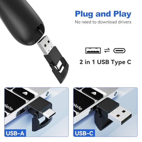 （4 Units） Presentation Clicker with 4 Cases Wireless Presenter Remote PowerPoint Pointer Slide Advancer for Mac Laptop PC Computer Keynote - style: 4 Units with Case
