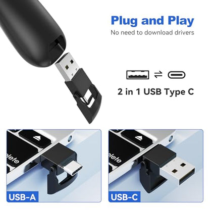 （4 Units） Presentation Clicker with 4 Cases Wireless Presenter Remote PowerPoint Pointer Slide Advancer for Mac Laptop PC Computer Keynote - style: 4 Units with Case