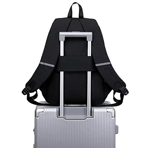 abshoo School Backpack for Girls Bookbag with Lunch Bag Teen Girls School Bag Travel Daypack (Black) - color: Black