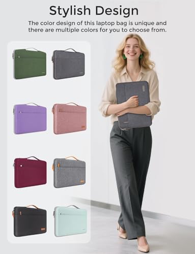 DOMISO Laptop Case Sleeve Protective Cover Compatible with MacBook Air 13 M4 M3 M2,MacBook Pro M2 M1,iPad Air/Pro,13 inch Dell,Lenovo, HP,Asus,Waterproof Computer Cases Bag with Handle,Dark Grey - color: Dark Grey, size: 13" for MacBook Air/Pro