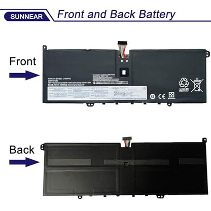 L19M4PH2 L19C4PH2 Battery for Lenovo Ideapad Yoga 9i 9-14ITL5 82BG | 7.68V 60Wh; Battery Replacement for Lenovo Ideapad Yoga 9i 2-in-1 9-14ITL5-82BG001AUK 82BG00DRUE; 5B10Z33896 SB10Z33898 - size: 13.43*5.63*1.18 inches L19M4PH2