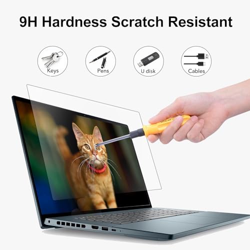 14" Laptop Screen Protector, Tempered Glass Protector for HP/Dell/Sony/Gateway/Samsung/Lenovo/Acer/MSI/LG/Razer Blade Aspect Ratio 16:9 Laptop 14inch, 9H Hardness, Fingerprint Resistant, Bubble Free - size: 14 Inch (16:9 Aspect Ratio)
