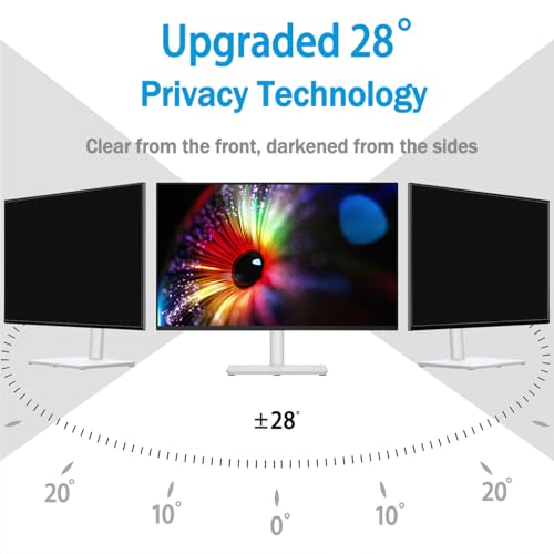 [5 Pack] 27 Inch Computer Privacy Screen for 16:9 Aspect Ratio Widescreen Monitor, Eye Protection Anti Glare Blue Light Filter Shield, Removable Anti-Scratch Anti Spy Protector - color: 27 Inch (Diagonal) - 16:9 Aspect Ratio, style: 5 PACK