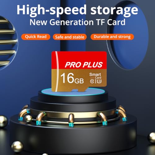 2 Pack Memory Card 16GB with Adapter, High Speed TF Card, UHS-I C10 A1 Memory TF Card for Tablet/Mobile Phone/Camera/Car Audio/Game Console (TF162 Red Gold 16GB) - color: TF162 Red Gold 16GB