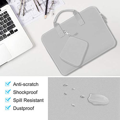Hseok Laptop Sleeve 13.3-14 inch Case with Small Pouch, Neoprene Computer Bag Compatible with MacBook Neo/Pro 14 M5/M4/M3/M2/M1, Mac Air/Pro 13.3, XPS 14 and Most 13-14 inch Notebooks,L02G03 - color: L02g03, size: 13"-14"