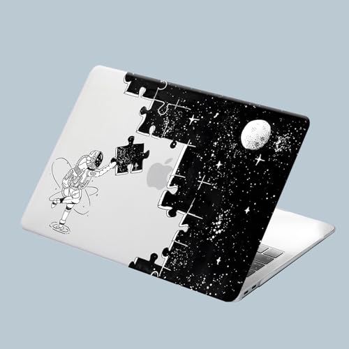 Compatible for MacBook Pro 14 Inch Case 2025-2021 M4 M3 M2 M1 Pro/Max Chip A3112 A3185 A3401 A2918 A2992 A2779 A2442, Cute Aesthetic Plastic Hard Shell & Keyboard Cover, Space Puzzle - color: 00 Space Puzzle