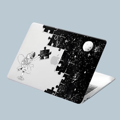 Compatible for MacBook Pro 14 Inch Case 2025-2021 M4 M3 M2 M1 Pro/Max Chip A3112 A3185 A3401 A2918 A2992 A2779 A2442, Cute Aesthetic Plastic Hard Shell & Keyboard Cover, Space Puzzle - color: 00 Space Puzzle