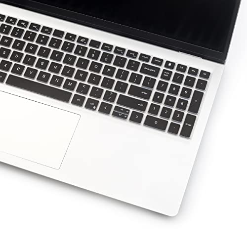 Keyboard Cover for Dell Inspiron 15 5510 5515 5518 3510 3511 3515 3525 7510 15.6'' 17.3''/ Inspiron 16 7610 16'', Dell Latitude 3520, Dell Vostro 15 5510 15.6,2025 Dell 15 Laptop DC15250 DC15255 - color: Black