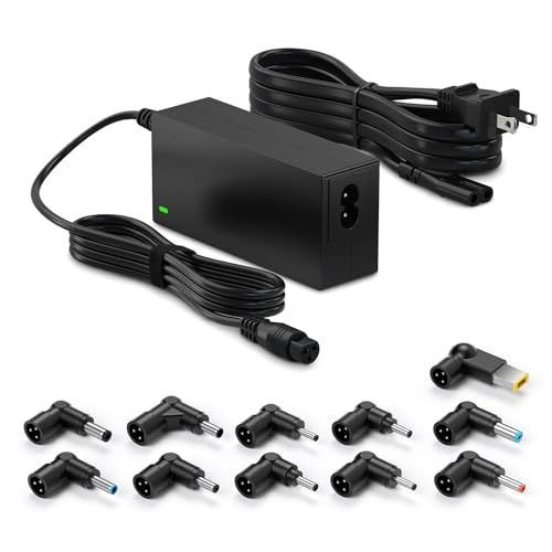 Belker 45W Universal Laptop Charger with 11 Tips | AC Adapter for Dell Hp Acer Asus Lenovo Samsung Gateway Toshiba Laptop Ultrabooks Chormebooks Power Supply Cord - size: 45W
