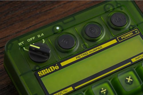 8Bitdo Retro 18 Mechanical Numpad for Windows & Android, Xbox Edition | Bluetooth, 2.4G and USB-C, Calculator Mode, Retro LED Display, Kailh Jellyfish X Switches, Matte UV ABS Keycaps - color: Xbox Edition