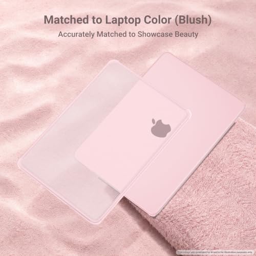 MOSISO Compatible with MacBook Neo Case 13 inch 2026 A3404 A18 Pro Chip | Anti-Cracking Cover Matte Finish Seamlessly Closes Protective Hard Shell Case Cover with TPU Bumper, Blush - color: Blush