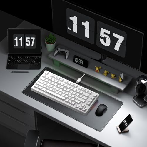 DAREU EK75 Wired Mechanical Keyboard,75% Keyboard with Volume Knob,Gasket Mount Mechanical Gaming Keyboards,81 Keys Rainbow Sidelit,PBT Keycaps,Linear Dream Switch for PC Laptop - White - color: White