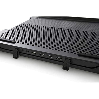 Targus 17" Dual Fan Laptop Chill Mat Plus, Ergonomic Cooling Pad, Heat Protection, 4-Port USB Hub Laptop Fan, (AWE81US) - style: 4-Port