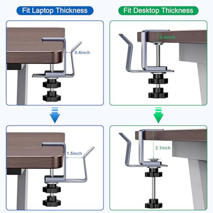 Vertical Laptop Stand, Aluminum Slide Design Adjustable Laptop Holder for Desk Side, fits All MacBook/Surface/Samsung/HP/Dell/Chrome Book (Space Gray)