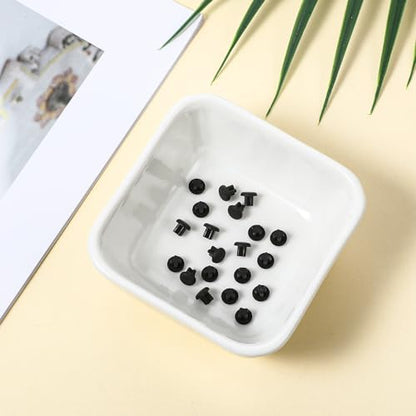 20PCS Rubber Dust Plugs Caps 3.5mm Anti-Dust Headphone Jack Dust Plugs Cover for Mobile Phone Laptop Desktop Computer Earphone (Black)