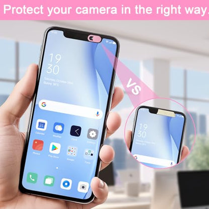 5 Pcs Webcam Cover Slide Camera Privacy Cover Ultra Thin Laptop Webcam for Office Computer Tablet and Desktop Use(Pink) - color: Pink