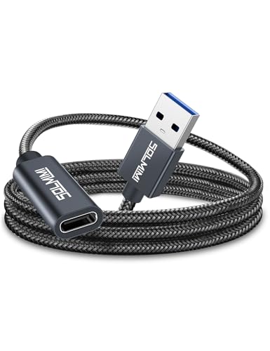 Male Adapter 5gbps High Speed Transfer, USB A to USB C Adapter Charger Coverter for iPhone 15 16 17 Samsung S23, USB C Headphone U Disk PC(100cm) - size: 1m/3.2Ft