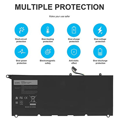 TREE.NB JD25G Laptop Battery for Dell XPS 13 XPS 13 9350 9343 XPS13 13D XPS13D 13-9343 13-9350 13D-9343 13D-9343-1708, 090V7W 0DRRP 0RWT1R RWT1R JHXPY53 05K9CP, 90V7W 0N7T6 P54G 5K9CP JHXPY - size: ‎JD25G
