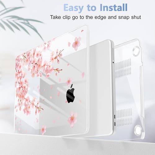 Tuiklol for 2026 MacBook Neo 13 Inch A18 Pro Chip Case, (Model A3404) Anti-Scratch Anti-Drop Slim Hard PC Shell Case with Shockproof Protective MacBook Neo Laptop Cover, Plum Blossom - color: Plum Blossom