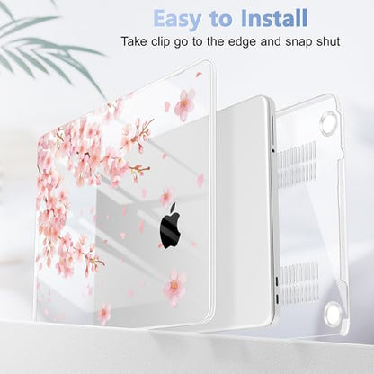 Tuiklol for 2026 MacBook Neo 13 Inch A18 Pro Chip Case, (Model A3404) Anti-Scratch Anti-Drop Slim Hard PC Shell Case with Shockproof Protective MacBook Neo Laptop Cover, Plum Blossom - color: Plum Blossom
