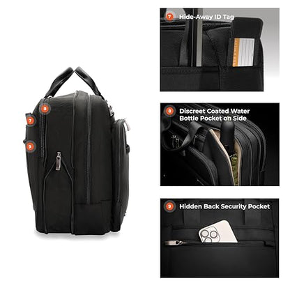 Briggs & Riley @work Large Expandable Brief - color: Black, size: Large Expandable Brief