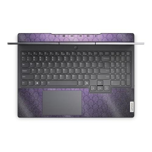 Glossy Glitter Laptop Skin Compatible with Lenovo Legion 5 Gaming Laptop (15IRX9) 2024 - Antique Purple - Premium 3M Vinyl Protective Wrap Decal Cover - Easy to Apply | Crafted in the USA - color: Antique Purple, size: Legion 5 Gaming (15IRX9) 2024 Full C