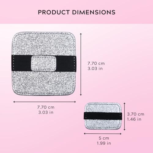 Eco-Fused 8X Screen Cleaning Pads - Microfiber Cleaning Cloth Pads - Screen Cleaner Screen Wipes for Electronics - Glasses Cleaning Cloths - Tablets, Laptops, Tv, Smartphones - color: Glitter - 8 Pack