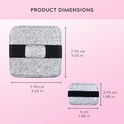 Eco-Fused 8X Screen Cleaning Pads - Microfiber Cleaning Cloth Pads - Screen Cleaner Screen Wipes for Electronics - Glasses Cleaning Cloths - Tablets, Laptops, Tv, Smartphones - color: Glitter - 8 Pack