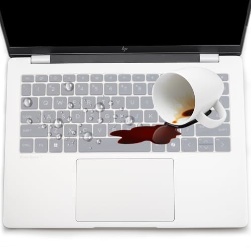Keyboard Cover for 2026 2025 HP OmniBook 5 14 inch & OmniBook 7 14", OmniBook 5/7 14-fp0057nr 14-he0017nr 14t-hh000 14t-hk000 14z-hm000 14z-hn000 14-kf0712nr 14t-km000 14-fr0017nr 14-fs0000 14t-hg000 - color: Clear