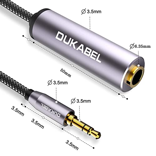 1/4 to 3.5mm Adapter, 6.35mm to aux Mini Stereo Cable - 30CM | 1/4 Inch Female to 1/8inch Male Headphone Adapter, for Headphone, Amplifiers, Guitar, Amp etc - size: 30CM, style: 3.5mm Male to 6.35mm Female