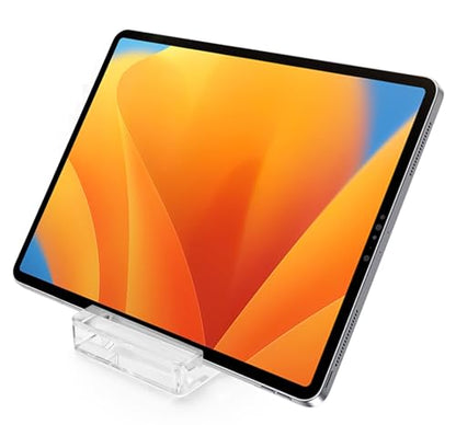 Square Portable Acrylic Cell Phone, CuteTransparent Desk Tablet Stand Universal Creative Travel-Friendly Accessory Compatible Smartphones and Mini Tablet - color: Transparent