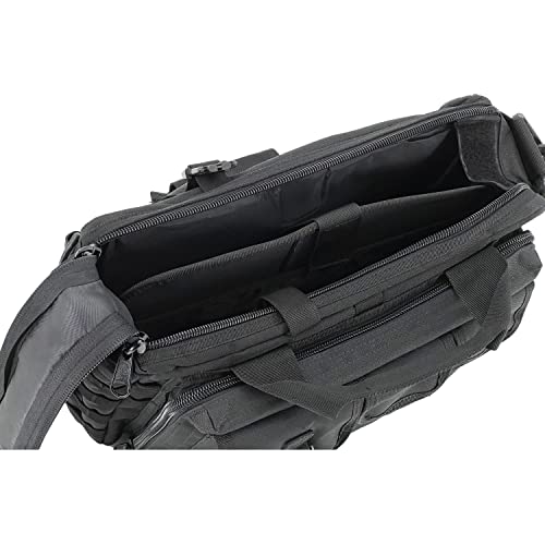 Jaegvida Tactical Briefcases for Men Laptop Bag 14/15.6 Inch Messenger Bag Tablet Shoulder Carrying Case for 14'' and 15.6" - color: Classical Black