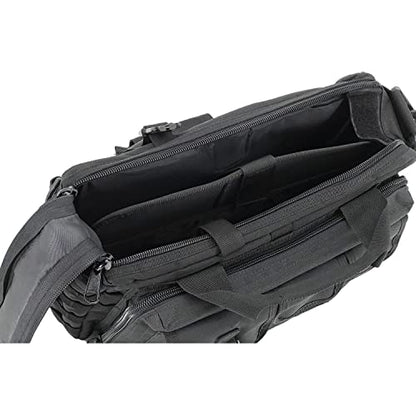Jaegvida Tactical Briefcases for Men Laptop Bag 14/15.6 Inch Messenger Bag Tablet Shoulder Carrying Case for 14'' and 15.6" - color: Classical Black